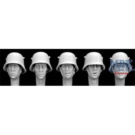 5 Heads German WW1 Steel Helmet
