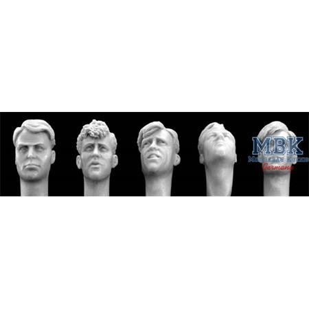 5 different Heads, with 40´s Haircut
