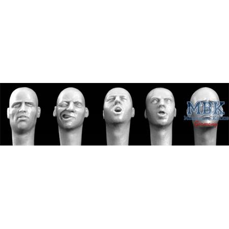 5 different Heads bold