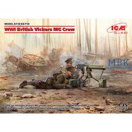 WWI British Vickers MG Crew (2 figures)