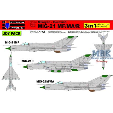 MiG-21MF/MiG-21MA/MiG-21R "Joy Pack" (3 Kits)