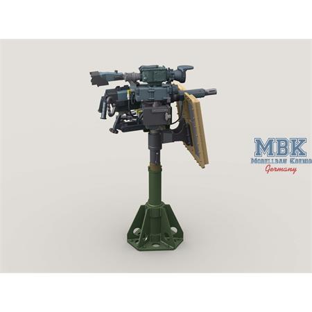 MK47 40mm AGL on Mount w/ Transparent Gun Shield