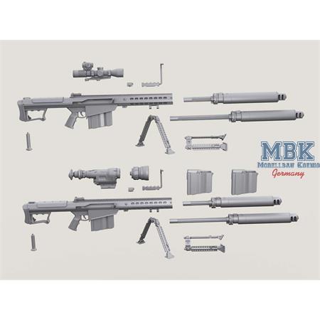 Barrett M107 Sniper Rifle w/QDL Suppressor set