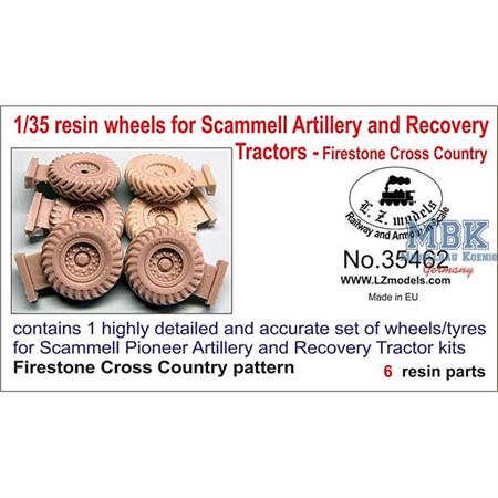 Resin wheels f. Scammell Pioneer Art. & Recovery