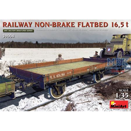 RAILWAY NON-BRAKE FLATBED 16,5 t