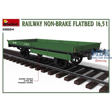Railway non-brake Flatbed 16,5 t