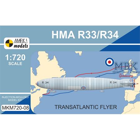 HMA R33/R34 ‘Transatlantic Flyer’  1:720