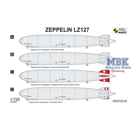 Zeppelin LZ127 'Graf Zeppelin (DELAG, DZR)