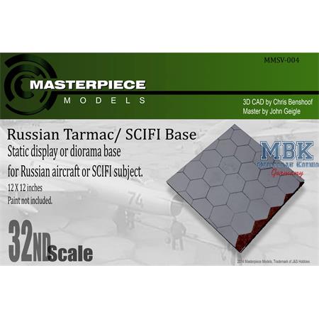 Russian Hexagon Tarmac/ SCIFI Display Base 1:32