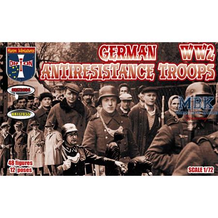 German anti-resistance troops WWII