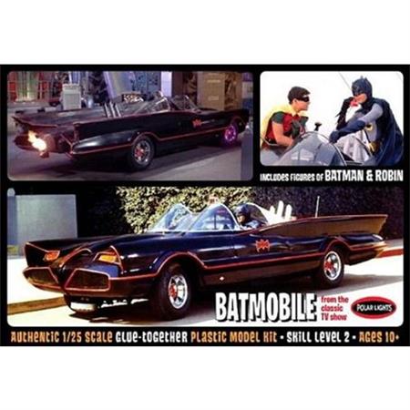 1966 Batmobile with Batman and Robin Figures
