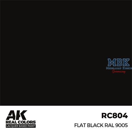 REAL COLORS: Flat Black RAL 9005 17ml
