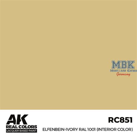 REAL COLORS: Elfenbein-Ivory RAL 1001  17 ml