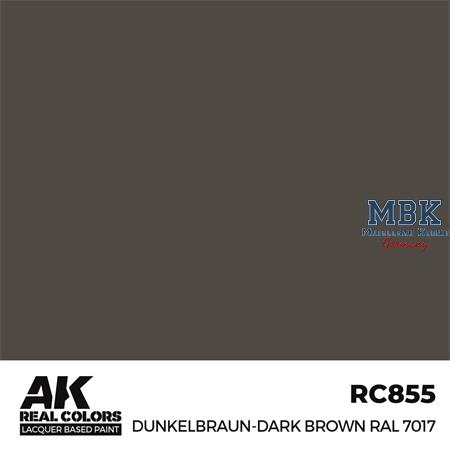 REAL COLORS: Dunkelbraun-Dark Brown RAL 7017 17 ml