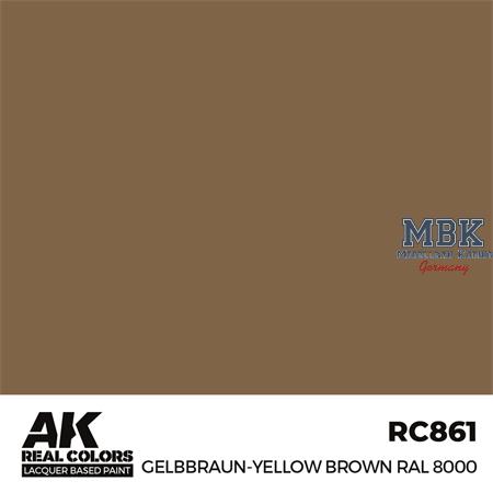 REAL COLORS: Gelbbraun-Yellow Brown RAL 8000 17 ml