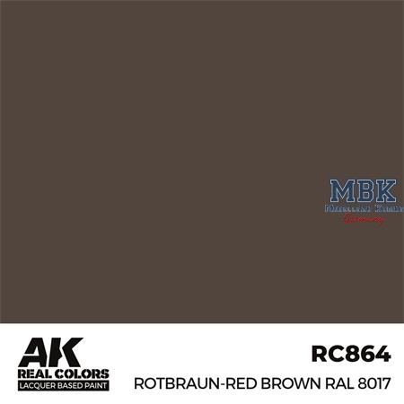 REAL COLORS: Rotbraun - Red Brown RAL 8017 17 ml