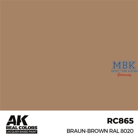 REAL COLORS: Braun-Brown RAL 8020 17 ml