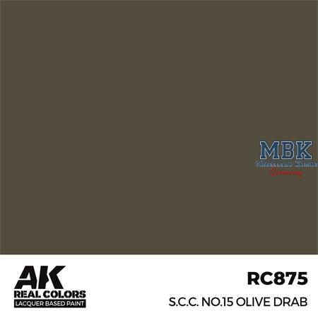 REAL COLORS: S.C.C. No.15 Olive Drab 17 ml