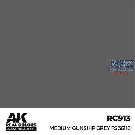 REAL COLORS: Medium Gunship Grey FS 36118 17 ml