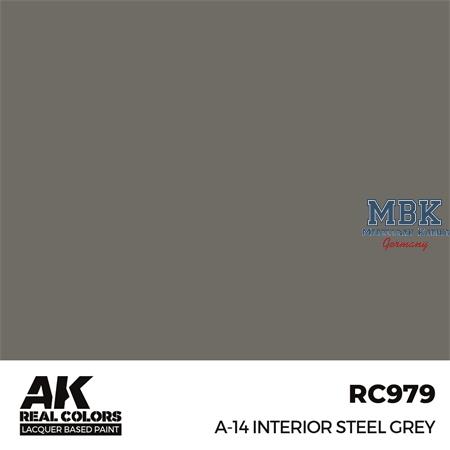 REAL COLORS: A-14 Interior Steel Grey 17 ml