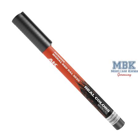 REAL COLORS MARKERS: Signal Red RAL 3020