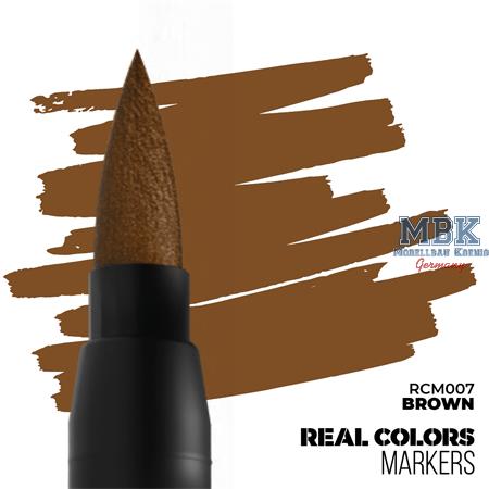 REAL COLORS MARKERS: Brown