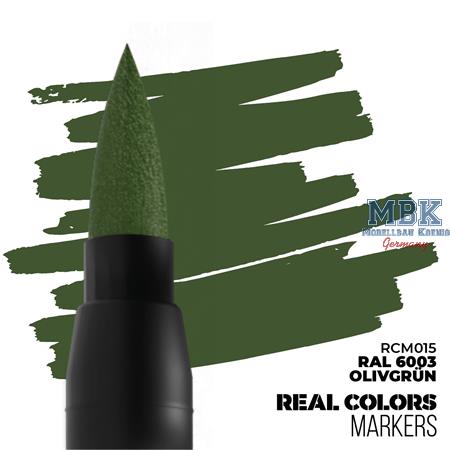 REAL COLORS MARKERS: RAL 6003 Olivgrün