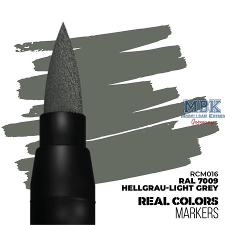 REAL COLORS MARKERS: RAL 7009 Hellgrau