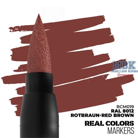 REAL COLORS MARKERS: RAL 8012 Rotbraun