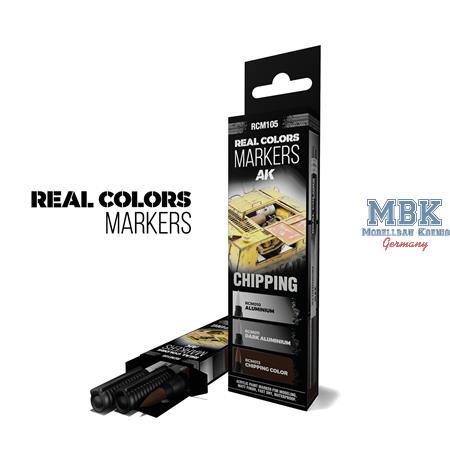 REAL COLORS MARKERS SET: Chipping