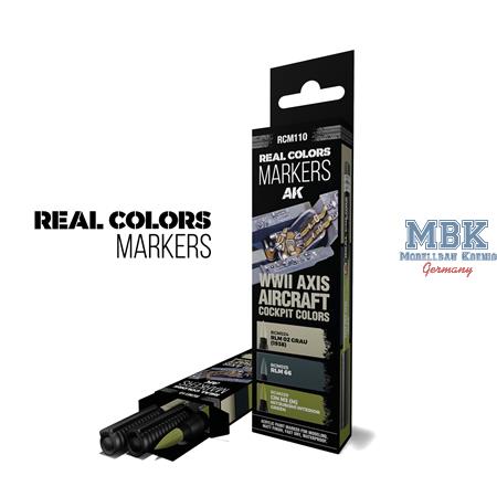 REAL COLORS MARKERS SET: WWII Axis Cockpit Colors