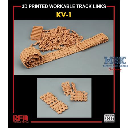 3D printed  Workable track links for KV-1