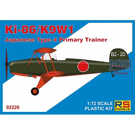 KI-86/ K9W1 Japanese Type 4 Primary trainer