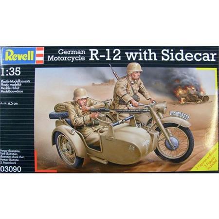 German Motorcycle R-12 with Sidecar