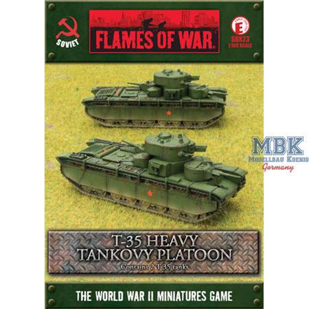 Flames Of War: T-35 Heavy Tankovy Platoon