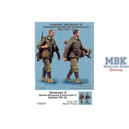 German Machinegunner & Infantryman #2, \"Barbaross