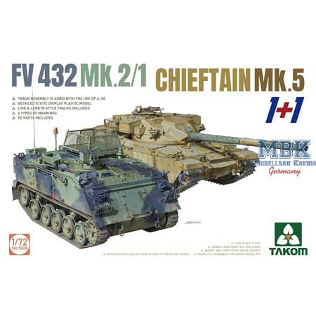 2 kits Combo FV432 Mk.2/1 and Chieftain Mk. 5