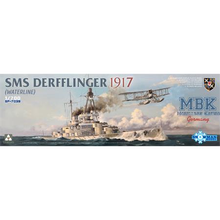 SMS DERFFLINGER 1917 (Waterline) 3D printed FF-33E