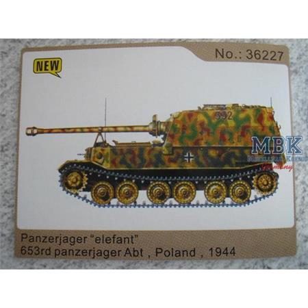 Elefant 653. Panzerjäger Abt. , Polen 1944