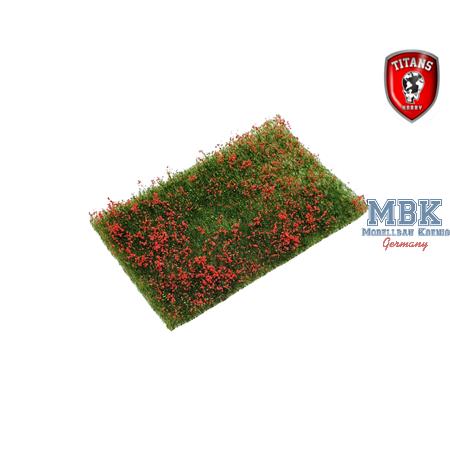 Flowery meadow red  / Blumenwiese Rot  15mm