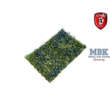 Flowery meadow blue  / Blumenwiese Blau  15mm