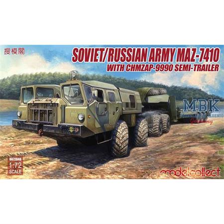Russian MAZ-7410 with ChMZAP trailer