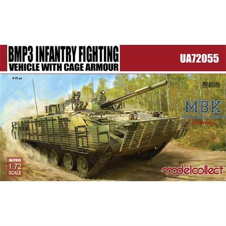 BMP 3 Infantry Fighting Vehicle with Cage Armor