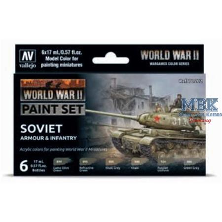 Model Color: WWII Paint Set Soviet Armour & Inf.