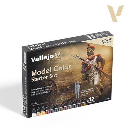 Model Color: Starter Set (12 + Figure + Brush)