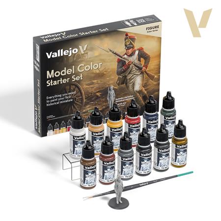 Model Color: Starter Set (12 + Figure + Brush)