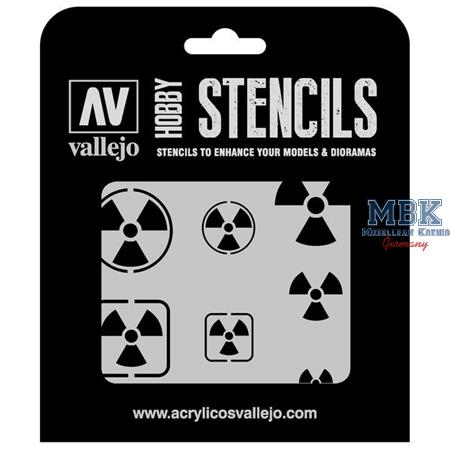 Vallejo Stencils: Radioactivity Signs