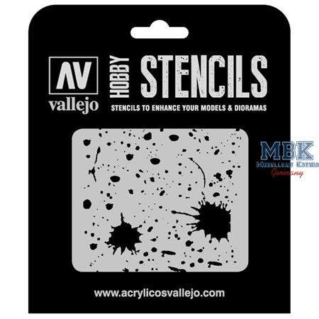 Vallejo Stencils: Splash & Stains