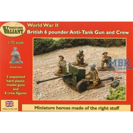 British 6 pounder Anti-Tank Gun & Crew