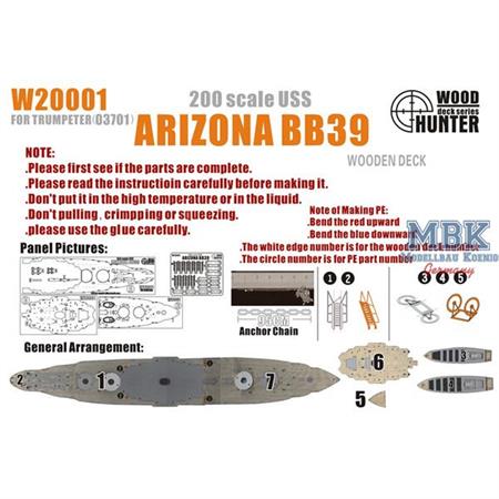 Battleship USS Arizona BB39 (For Trumpeter 03701)